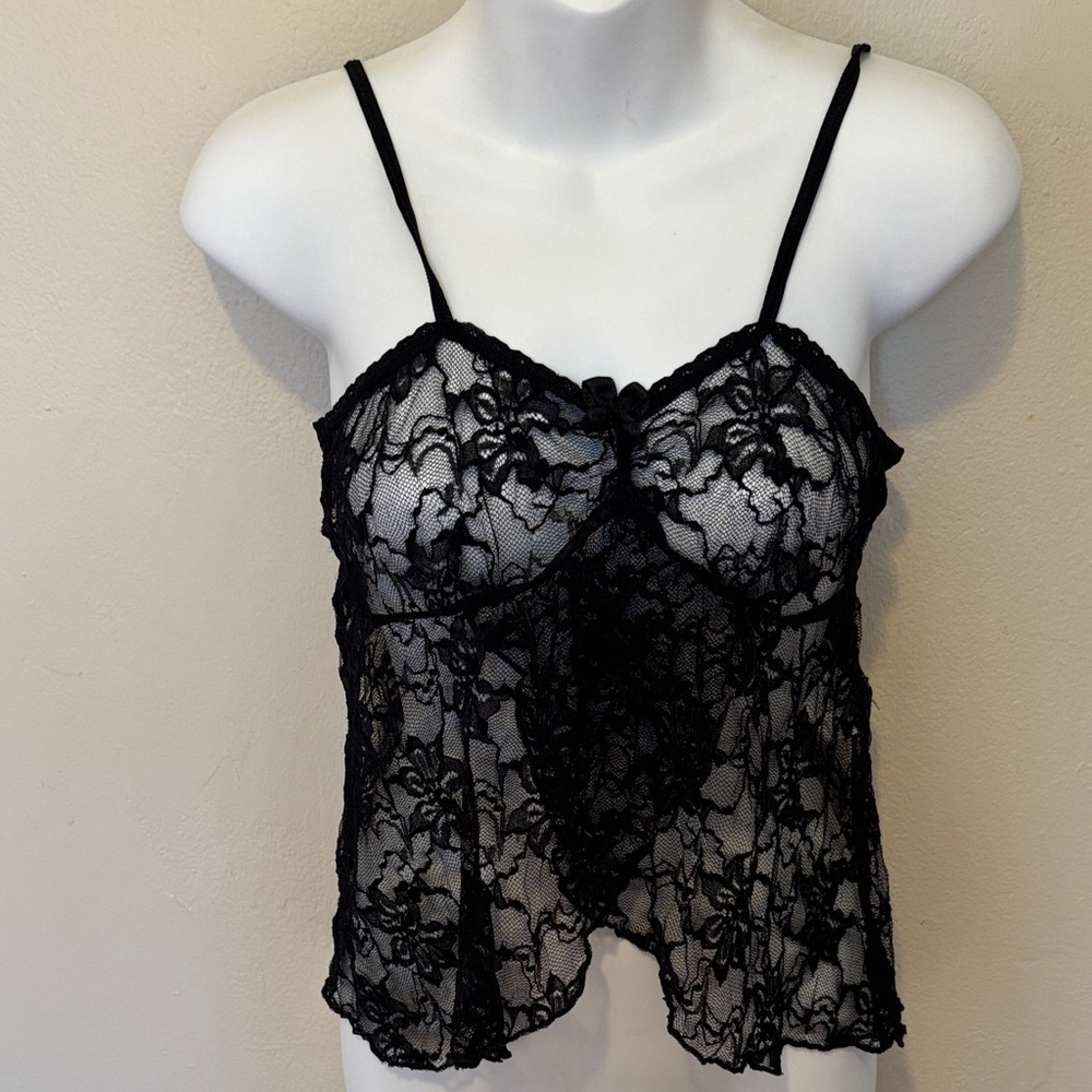 Fashion Nova Black Lace Slip